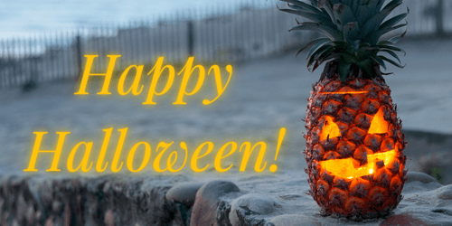 Happy Halloween beach image