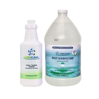 Disinfectant Sanitizer Bundle with Hypochlorous Acid, Multi-Purpose Cleaner, Antimicrobial, Antibacterial, Hypoallergenic.